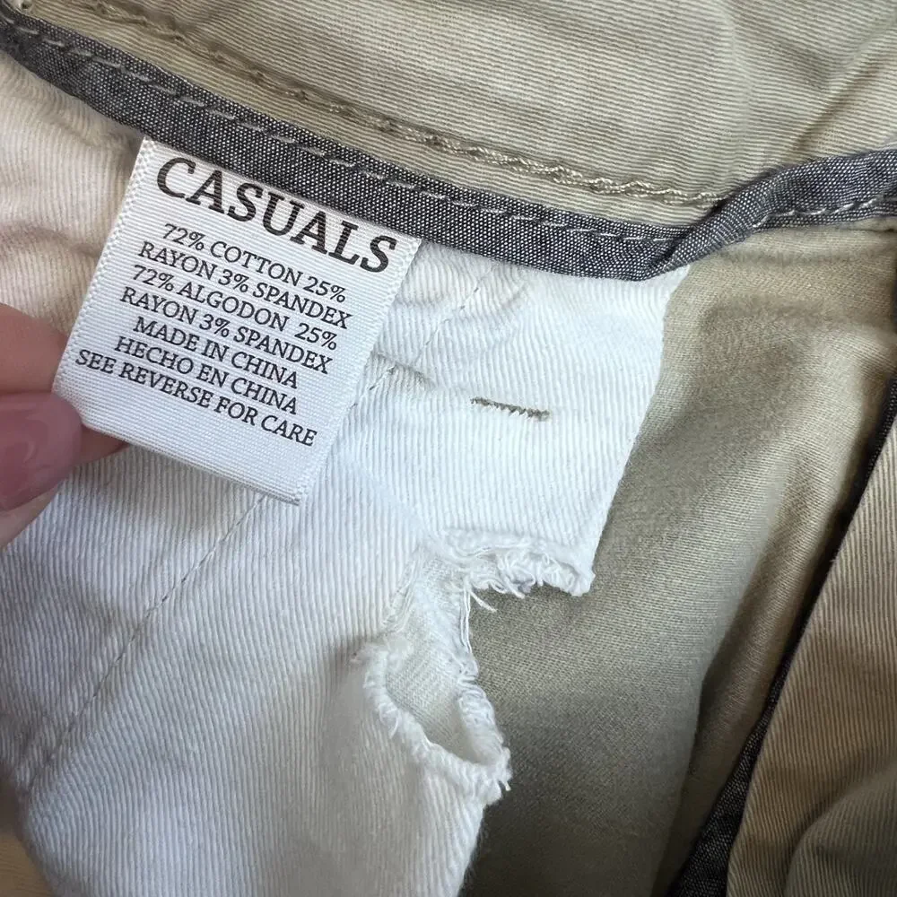 BKE Pants Mens 32R‎ Beige Jake Chino Straight Leg Workwear Preppy Casual